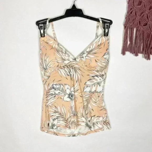 Cremieux‎ Tropic Toile Cross Back Tankini Top - Picture 2 of 5